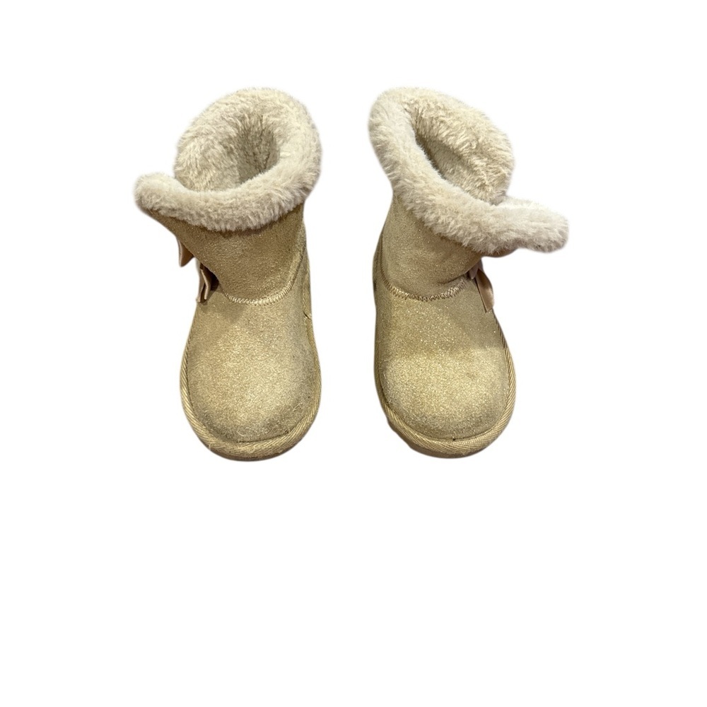 Bear paw Stylish Beige Fur-Lined Boots